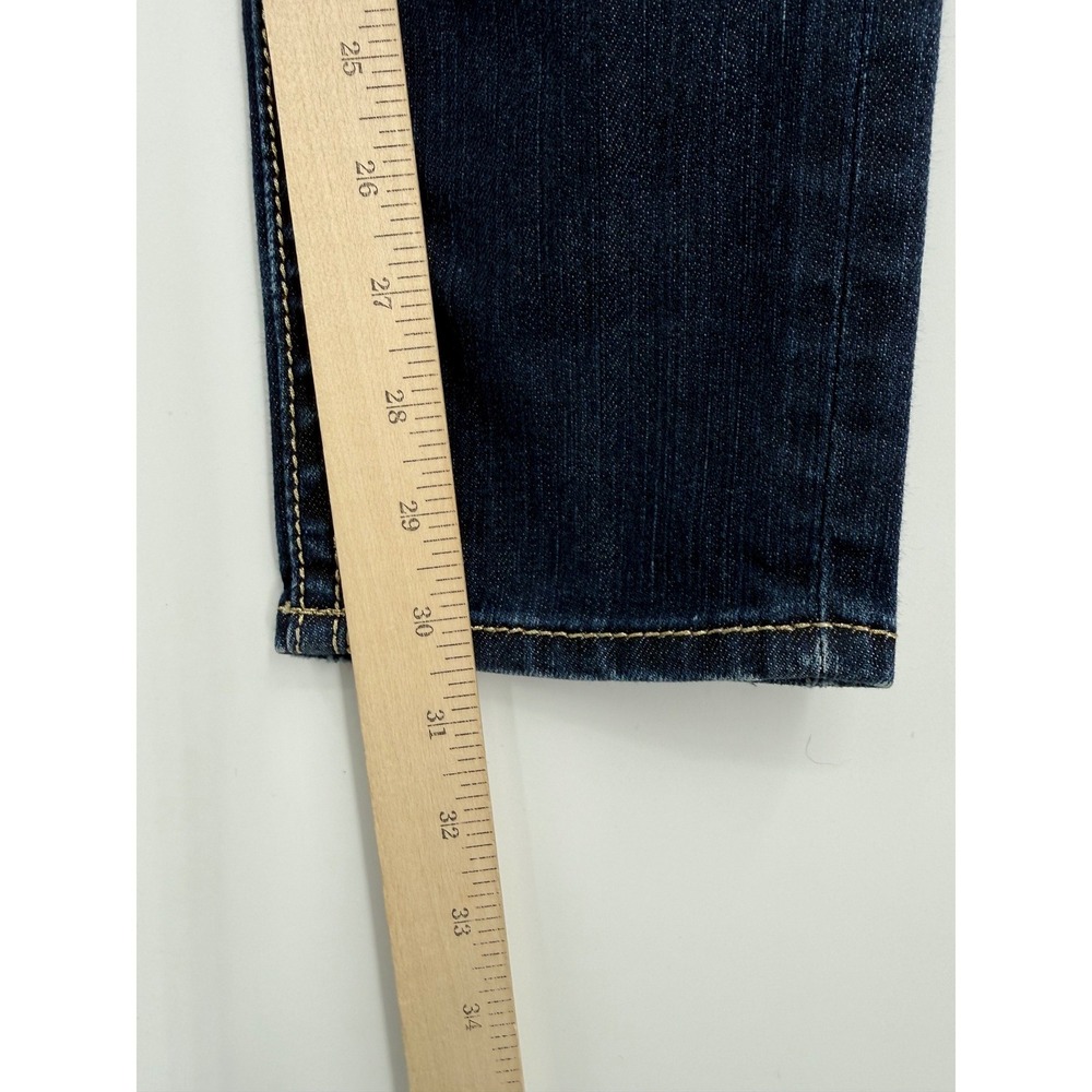 Rock Revival Jeans Womens 27 Blue Adele Skinny Dark Wash Embroidered Denim Pants - Picture 10 of 12